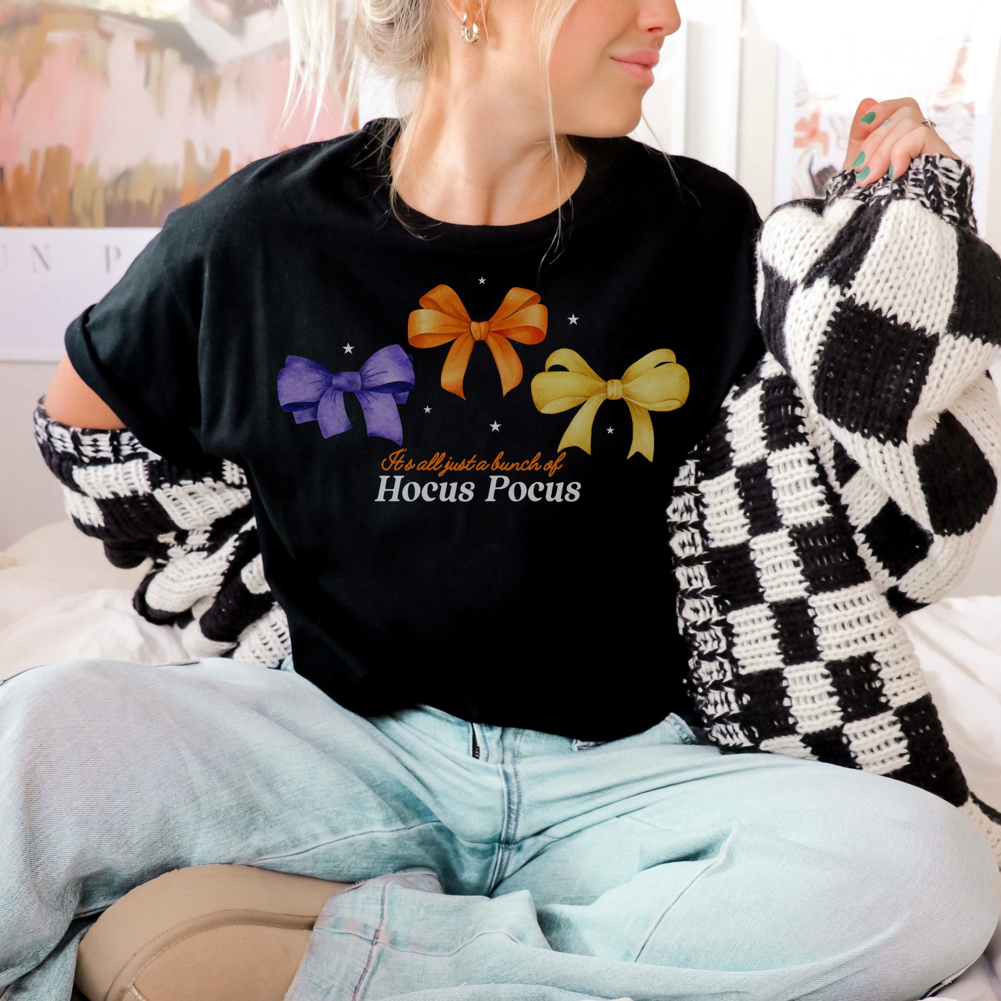 Bunch Of Hocus Pocus T-Shirt | Halloween Witch Movie Inspired Cotton Tee | Perfect for Halloween Costumes, Witch Parties & Disney Fans