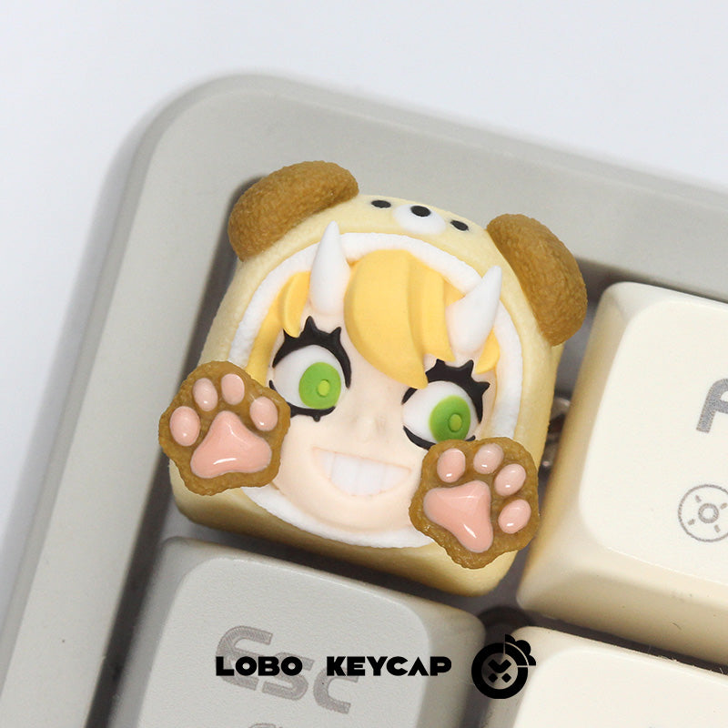 Lilith Series Custom Resin Keycaps - Cat & Dog Limited Edition | Unique Mechanical Keyboard Accessories for Gamers & Typists