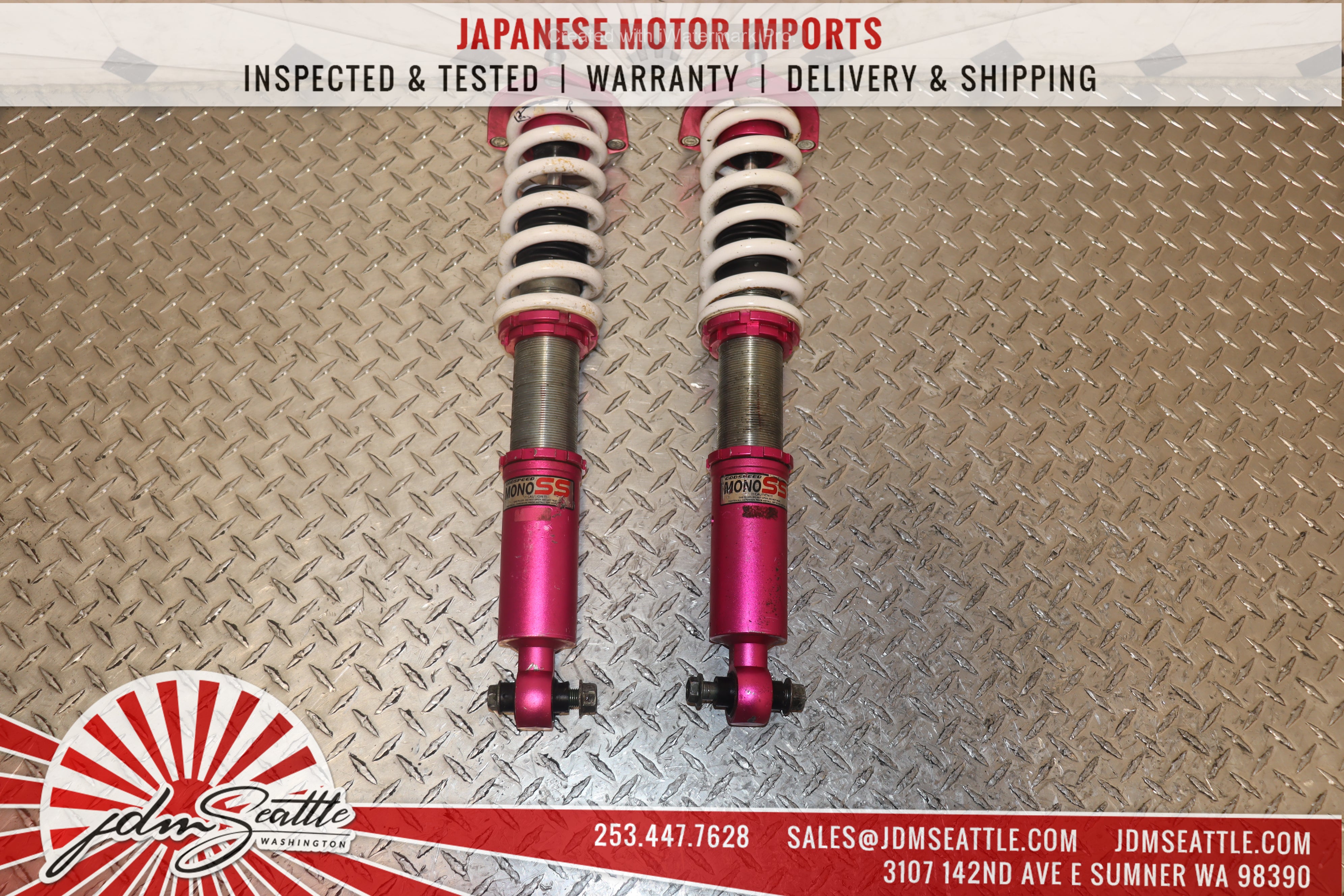 JDM 2001-2005 Lexus IS300 SXE10 Godspeed Mono SS Coilovers Front Pair - Performance Suspension Upgrade for Street Racing & Track Days