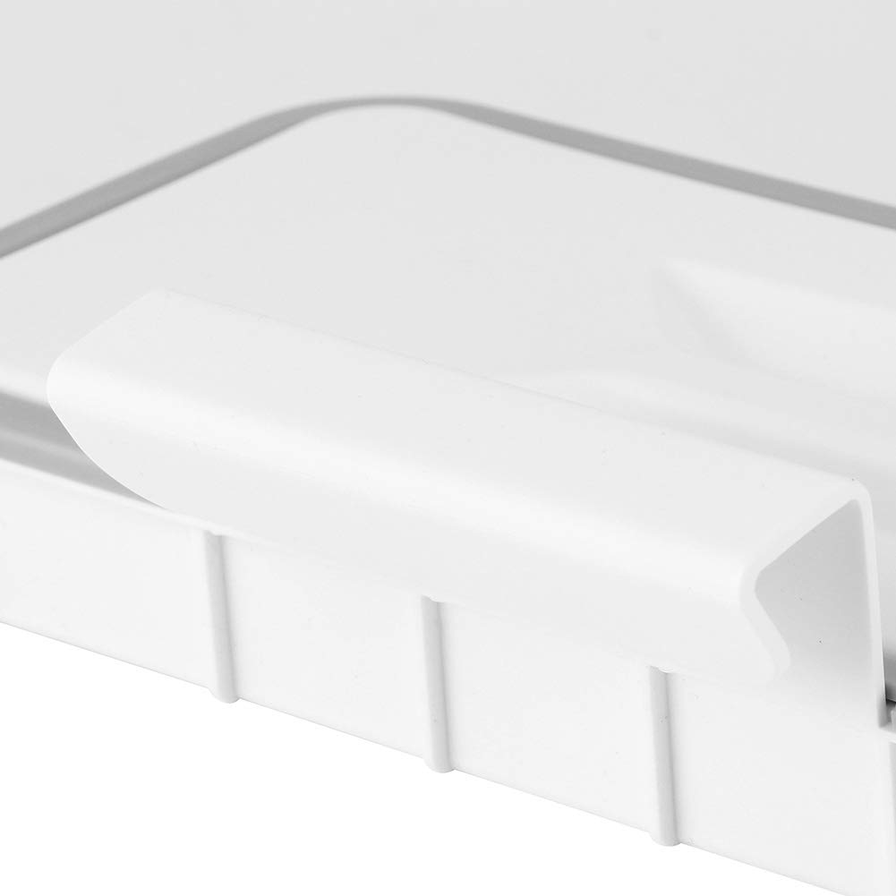 White No-Installation Trash Bag Holder & Rack - Space-Saving Garbage Can Organizer for Closet, Bathroom, Garage & Camping | Perfect for Home, RV & Outdoor Use