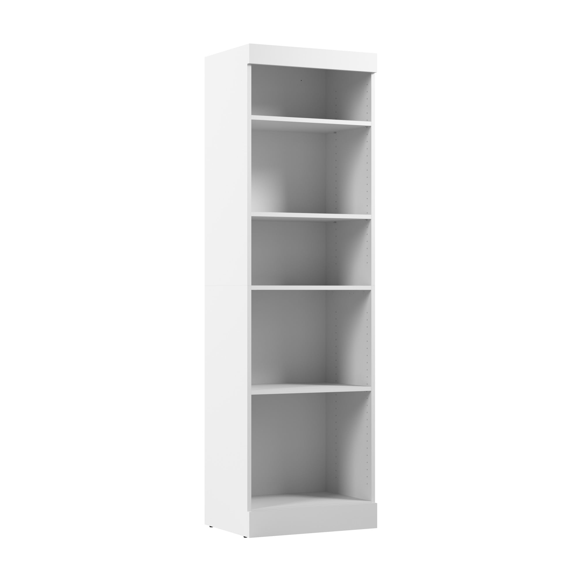 Bestar 25-inch Closet Organizer System - Modern White Walk-in Closet Storage Solution for Bedroom, Entryway & Pur Collection | Space-Saving Wardrobe Organization for Small Spaces & Apartment Living