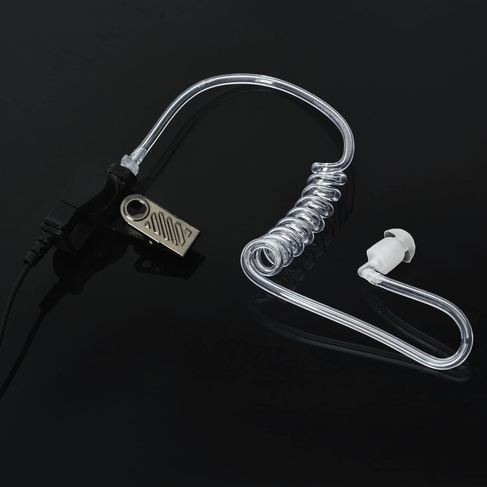 TWAYRDIO RT22 Covert Headset with Microphone - Acoustic Tube Earpiece for Baofeng UV-5R, BF-888S, Kenwood, Retevis RT27 & H777 Two-Way Radios - Ideal for Security, Surveillance & Tactical Operations
