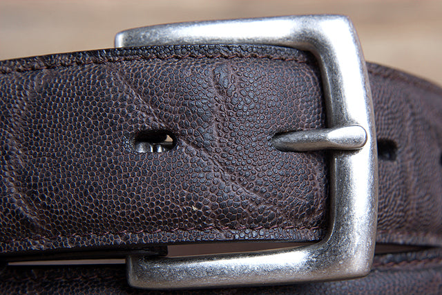 34 Inch 3D Wide Dark Brown Leather Elephant Print Mens Cowboy Belt - Western Style Fashion Accessory for Rodeo, Country Music Concerts & Casual Outfits