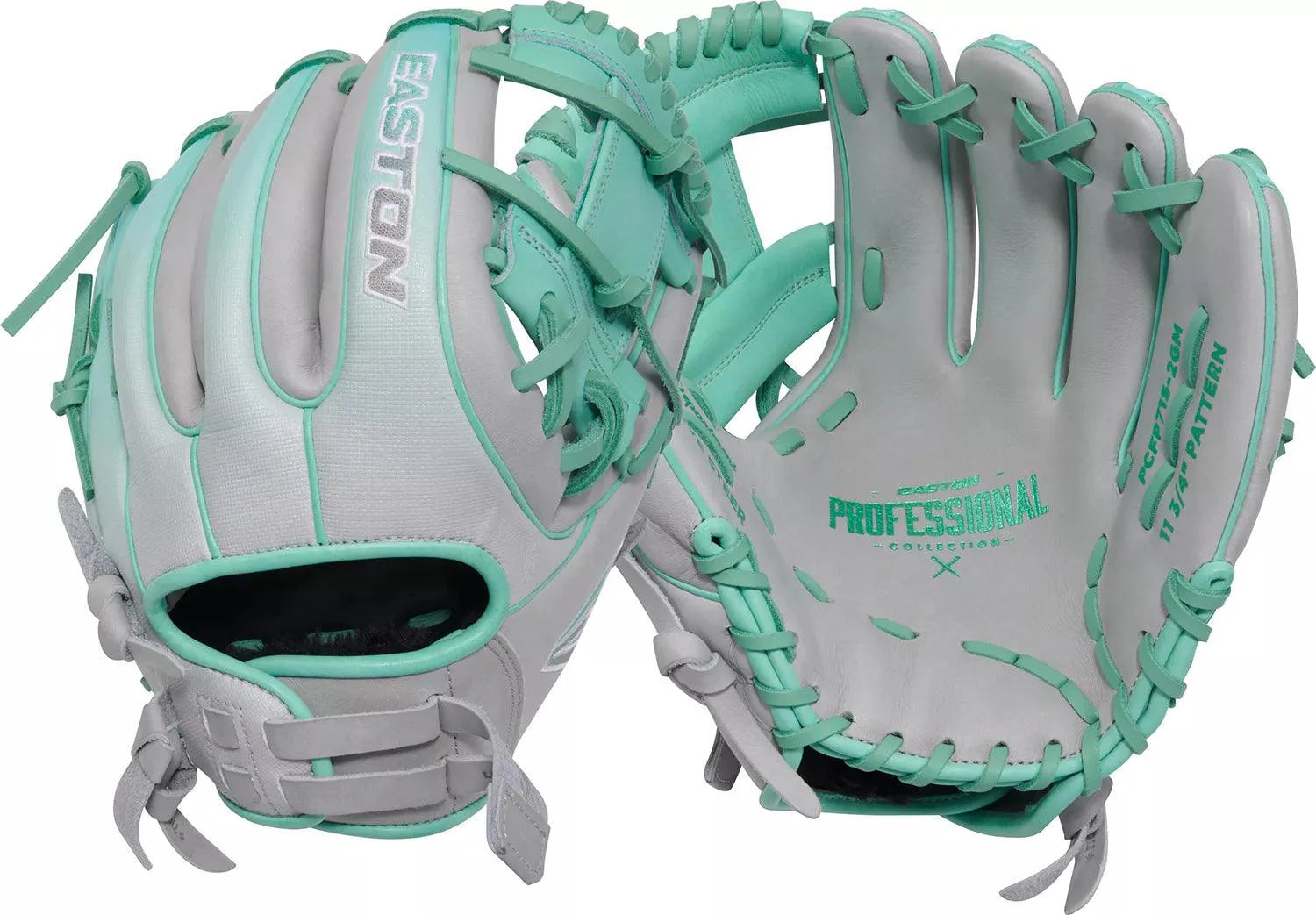 Easton Professional Collection Color Splash 2.0 Fastpitch Softball Glove - 11.75 Inch Youth/Adult Size (PCFP715 2GM) - Perfect for Fastpitch Games, Training & Softball Practice
