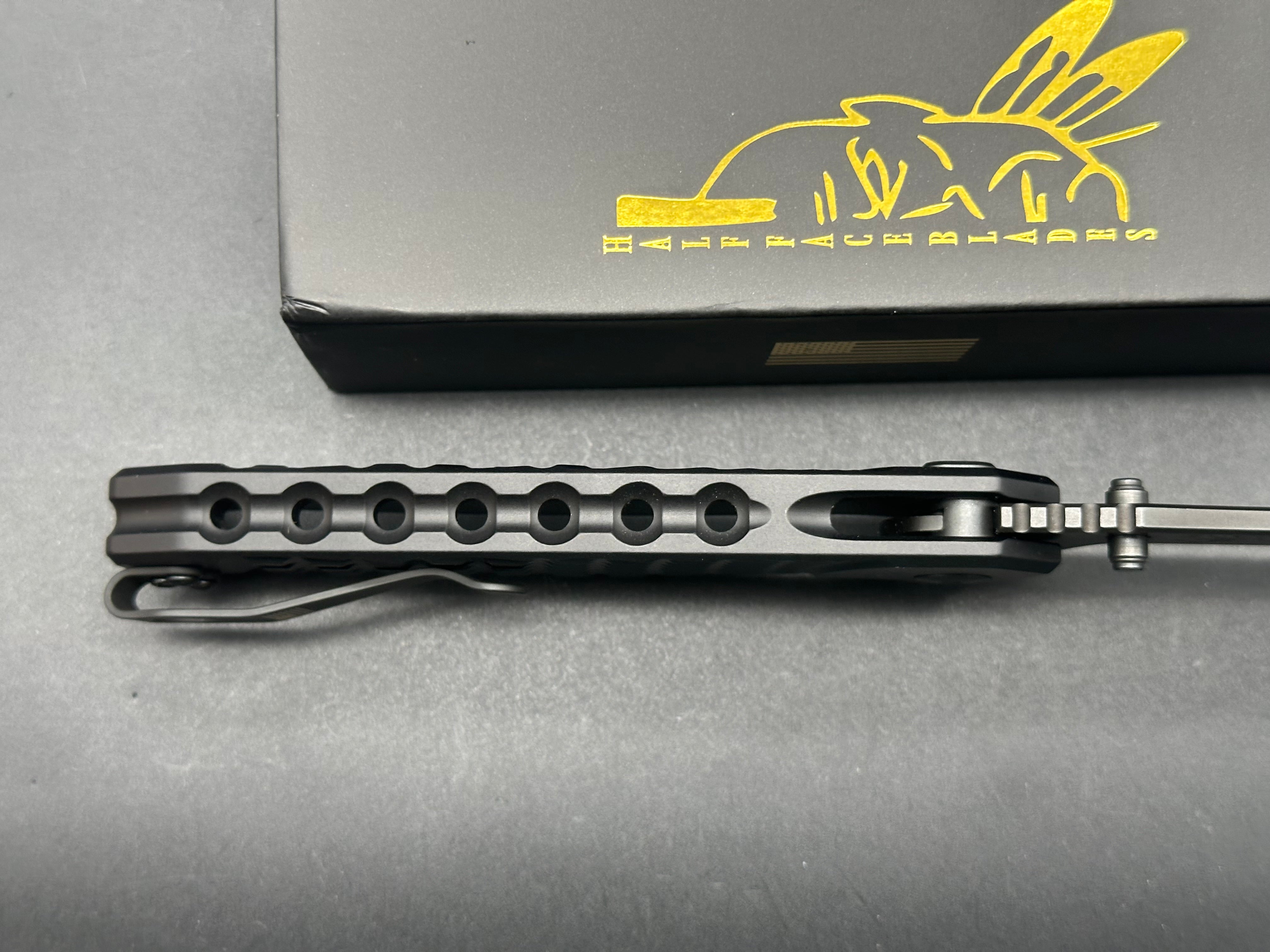 Half Face Blades Crow Folder S45VN Tactical Folding Knife - EDC Pocket Knife for Outdoor Camping, Hunting & Survival Gear