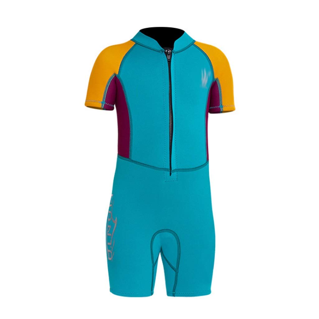 2.5mm Neoprene Wetsuit with Back Zip - Warm & Flexible for Swimming, Surfing, Scuba Diving & Snorkeling - Kids & Youth Sizes (X-Large) - Perfect for Beach Vacations, Water Sports & Marine Adventures