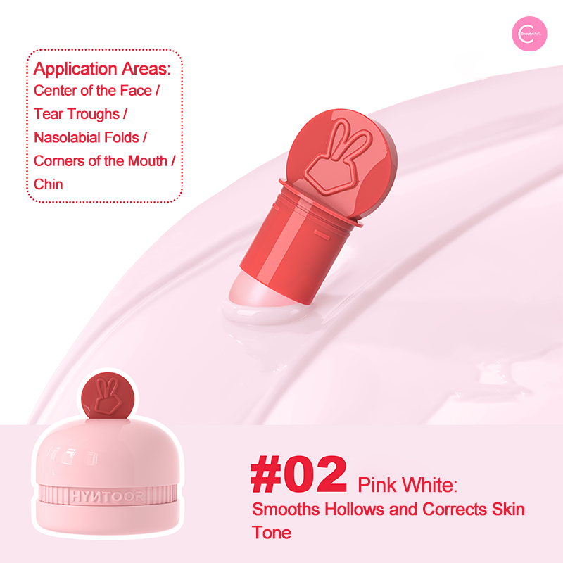 HYNTOOR Macaron Blush & Brightening Concealer - Creamy Blush Stick for Cheeks & Under Eyes, Natural Flush & Dark Circle Coverage - Perfect for Everyday Makeup & Photo Shoots