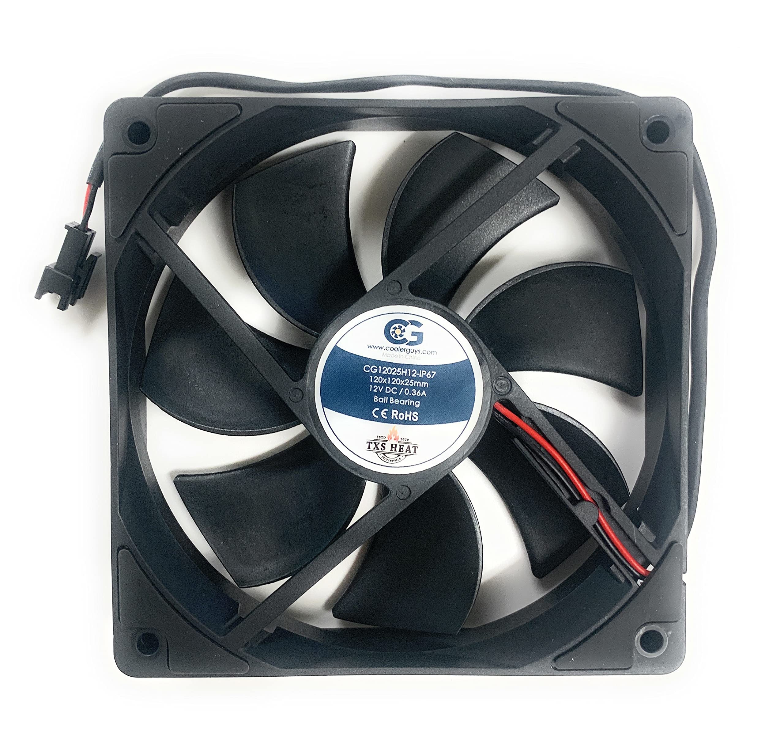 MasterBuilt 560/1050 Replacement Cooling Fan - 120x120x25mm High-Performance Heat Dissipation Fan for Smokers & Grills - Perfect for Outdoor BBQ, Backyard Cooking & Meat Smoking