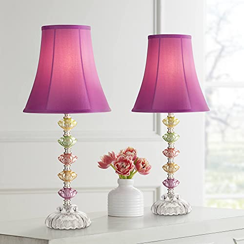 Deep Pink Shade Stacked Glass