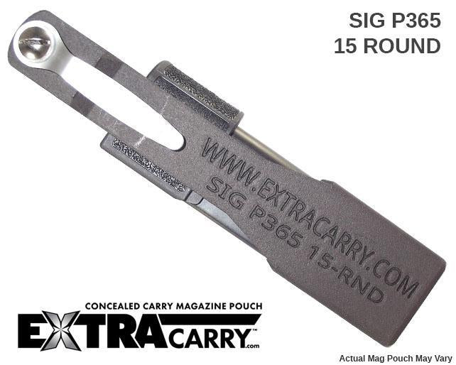 Sig Sauer P365XL 9mm 15 Round Magazine Pouch - Tactical Holster for Concealed Carry & Range Shooting - Perfect for EDC, Self Defense & Firearm Training