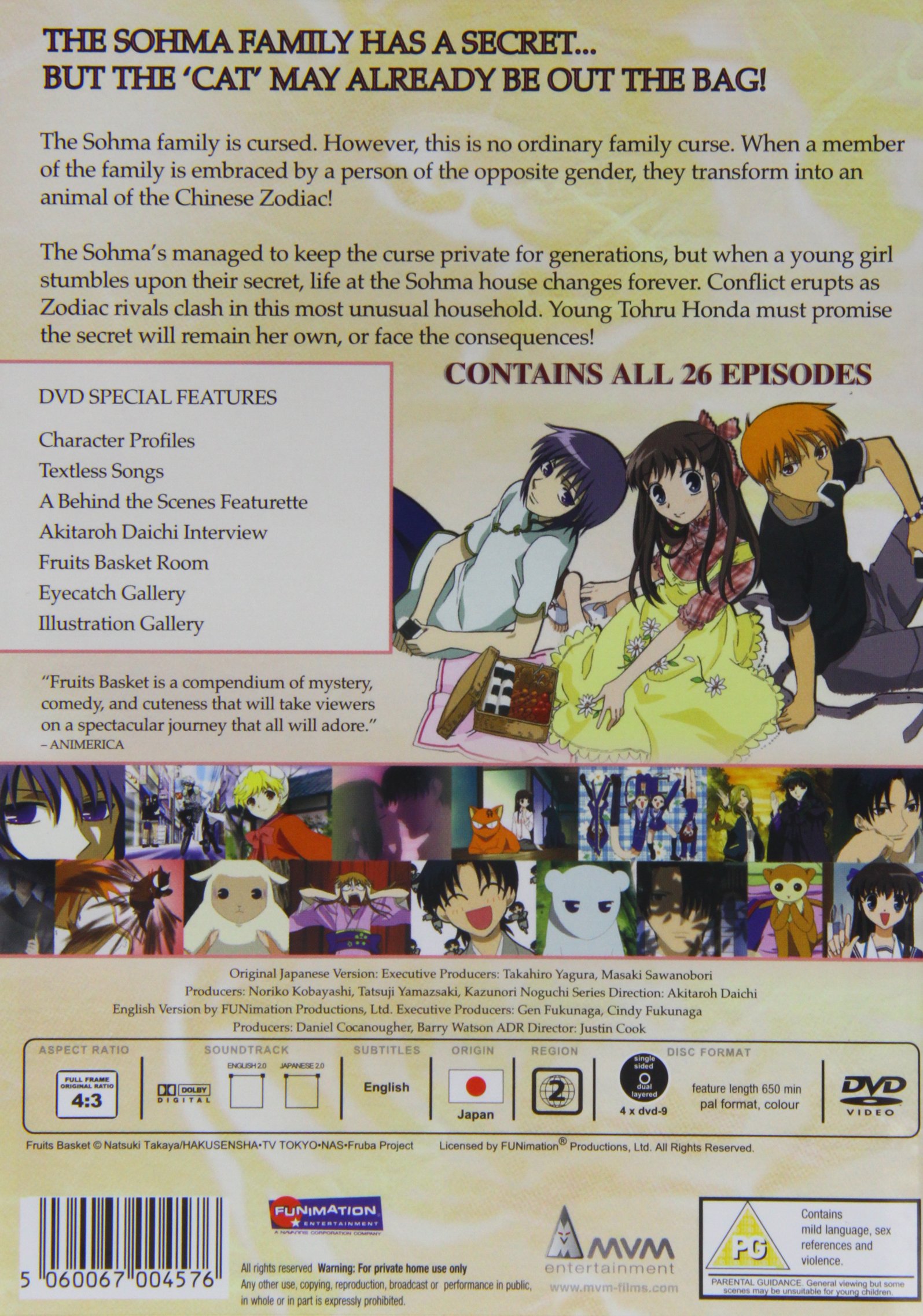 Fruits Basket Complete Series DVD Box Set - Anime Collection for Fans & Gift Ideas | Perfect for Binge-Watching & Anime Lovers