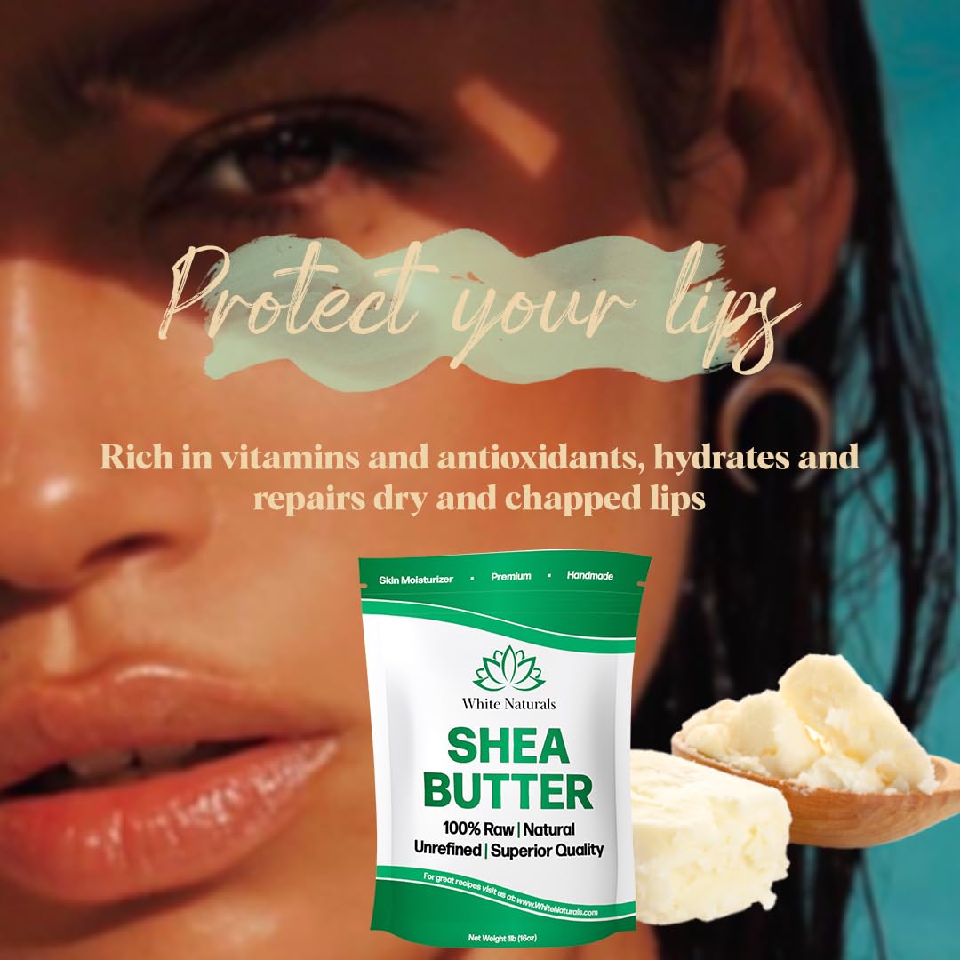10 lb Bulk Pure Raw Unrefined African Grade A Ivory Shea Butter - Natural Moisturizer for Skin, DIY Lip Balm, Stretch Marks & Sun Damage Recovery | Perfect for Body Care, Baby Cream & Homemade Cosmetics
