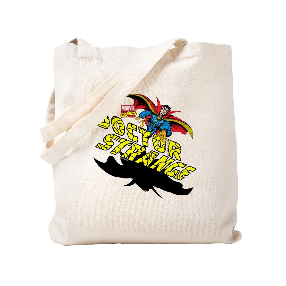 Doctor Strange Shadow Tote Bag - Natural Canvas Reusable Shopping Bag for Groceries, Beach & Comic Conventions | Marvel Superhero Gift for Fans