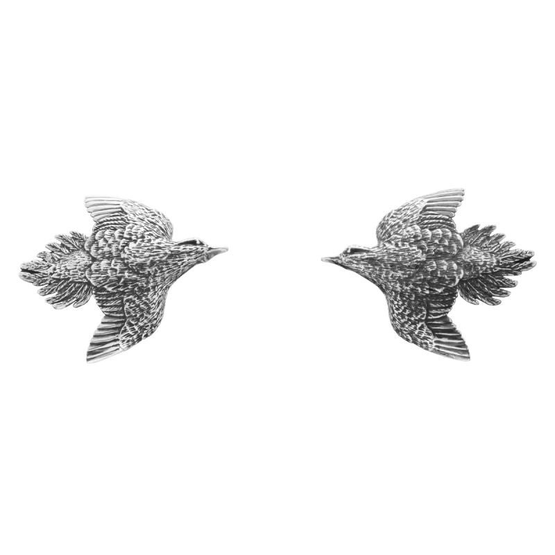 Grainger McKoy Sterling Silver Large Dove Earrings for Women - Elegant Bird Jewelry for Everyday Wear & Special Occasions
