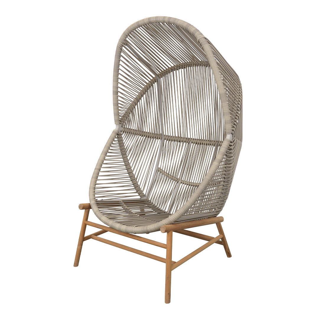 Foersom & Hiort Lorenzen Mdd Hive Chair with Cane Base - Modern Woven Rattan Dining Chair for Kitchen, Restaurant & Outdoor Patio Use