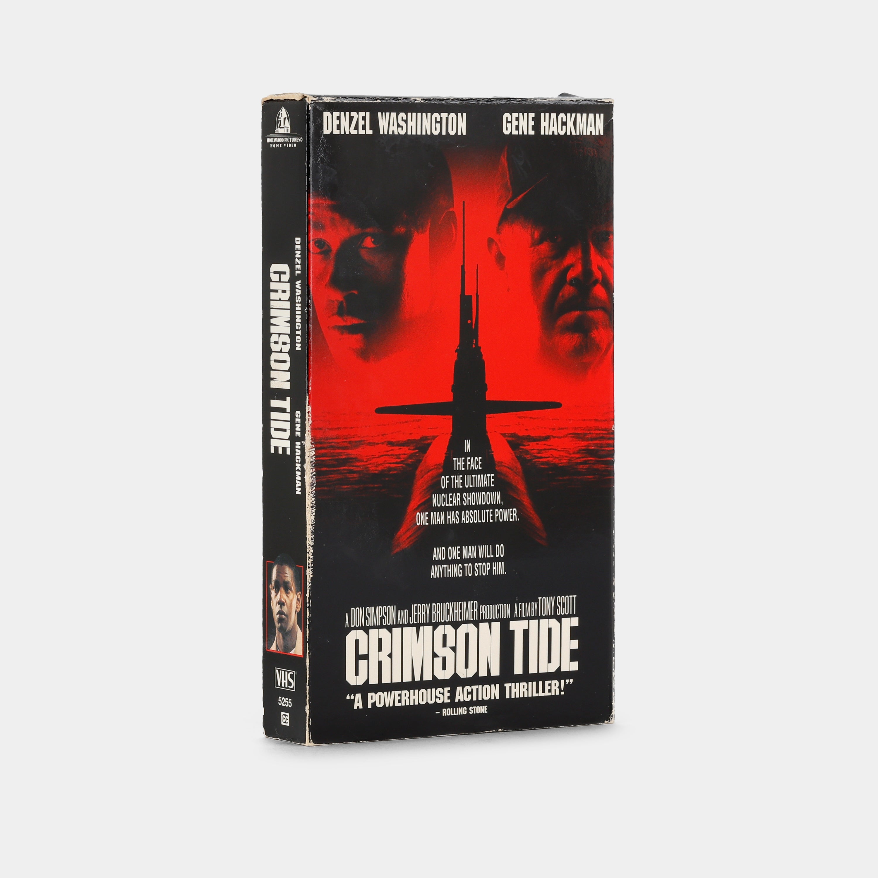 Crimson Tide VHS Movie Tape - Classic Action Thriller Film with Denzel Washington & Gene Hackman - Perfect for Movie Collectors & 90s Nostalgia Fans