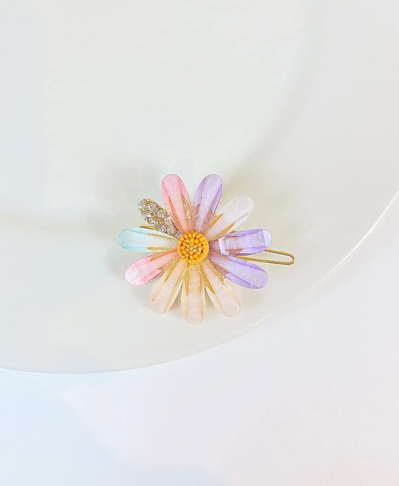 Korean Style Hair Clips for Women & Girls - Floral & Butterfly Hairpins Set of 5 | Elegant Hair Accessories for Parties, Weddings & Daily Wear
