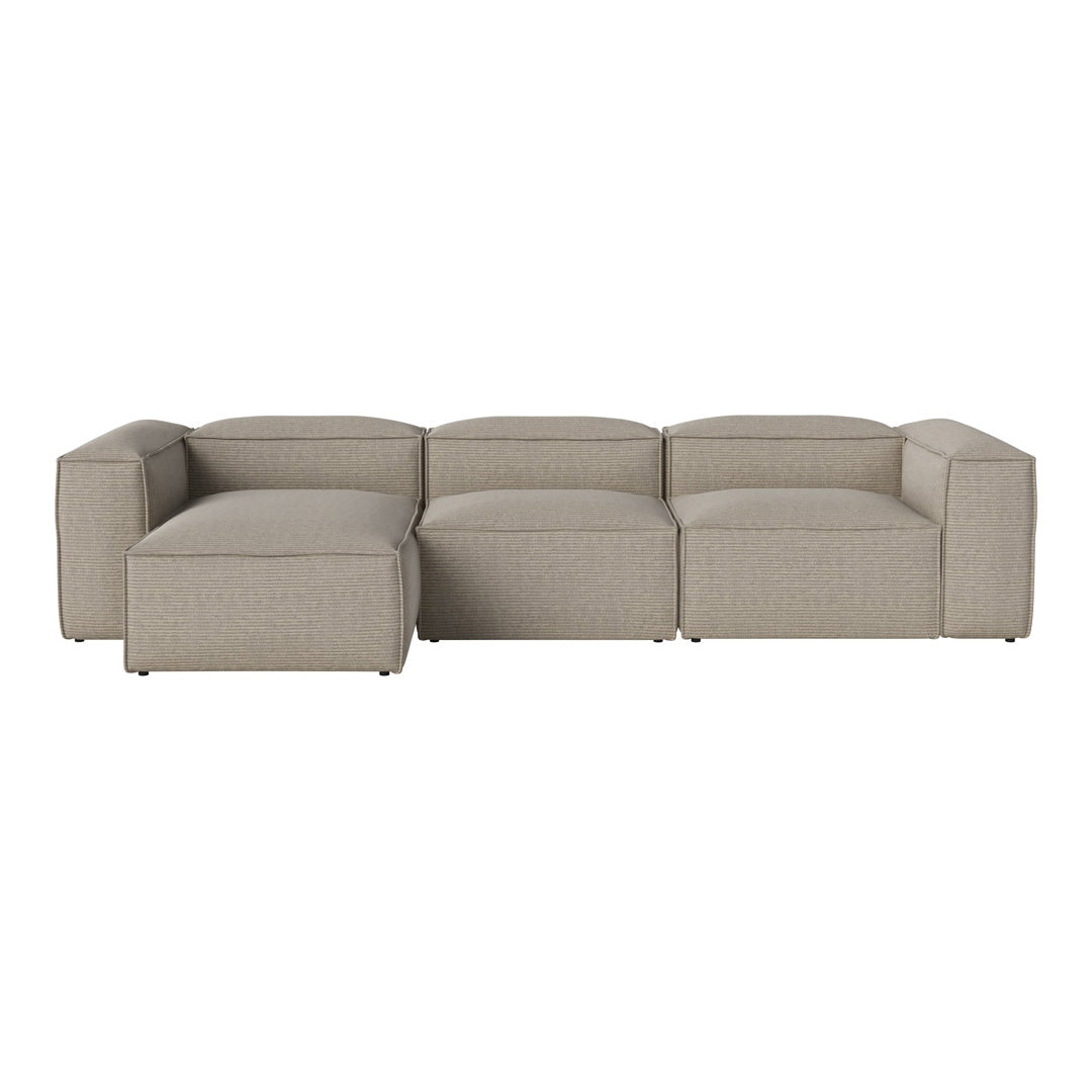 Cosima 3-Seater Sofa with Chaise Lounge - Modern L-Shaped Sectional Couch for Living Room, Apartment & Small Spaces - Soft Fabric Upholstery & Sturdy Frame - Perfect for Relaxing, Entertaining & Family Movie Nights
