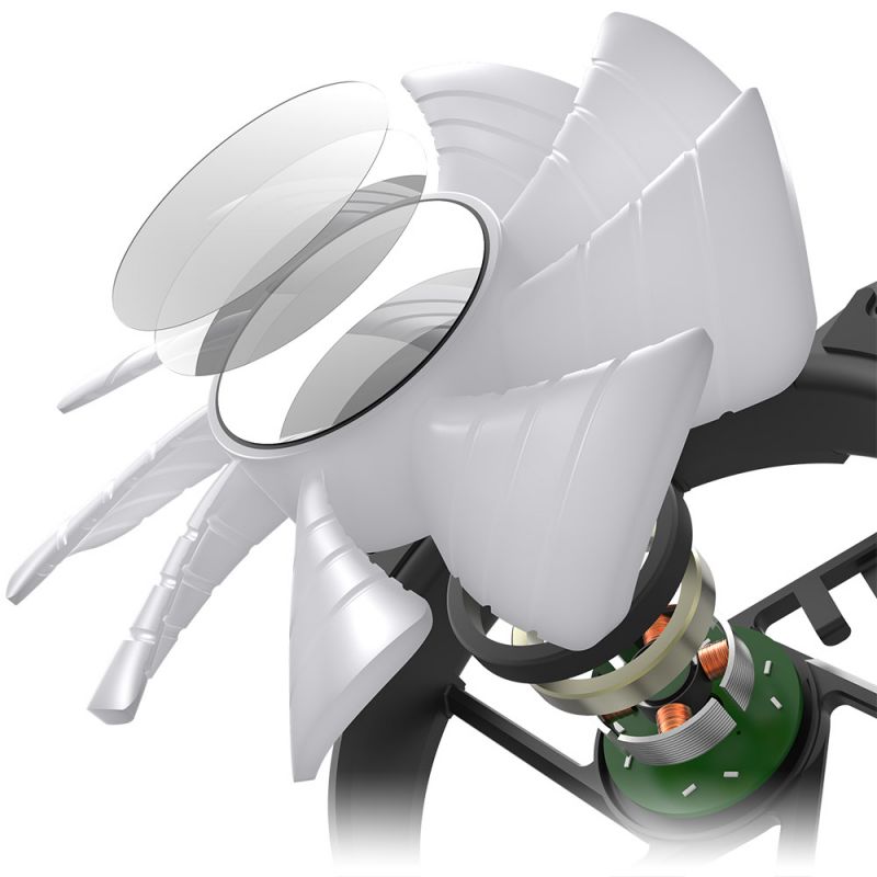 DarkFlash Infinity 8 PWM ARGB 5-in-1 Fan Pack with Controller - High Performance PC Cooling for Gaming Rigs & Custom Builds