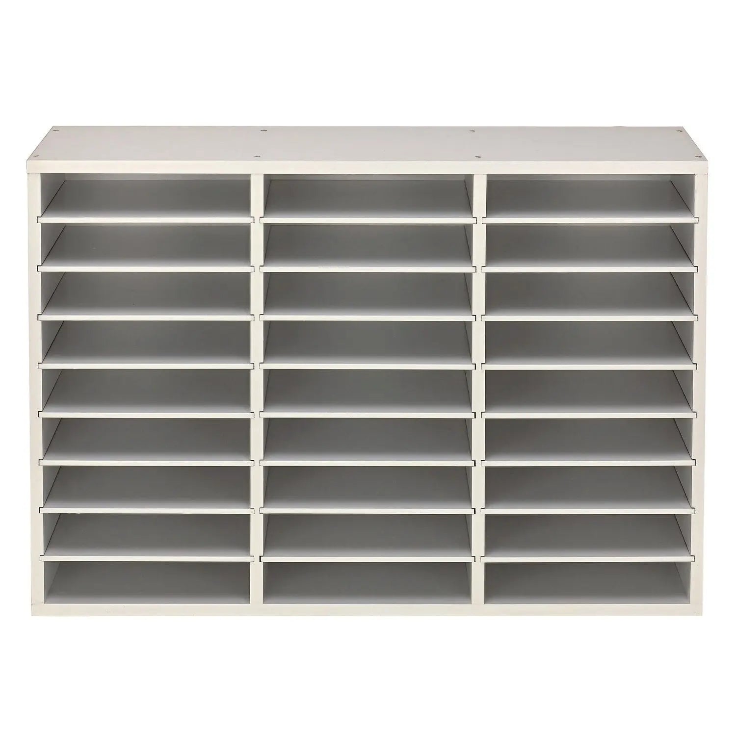 AdirOffice Wooden 27 Compartment Letter Size Literature Organizer - 31.49