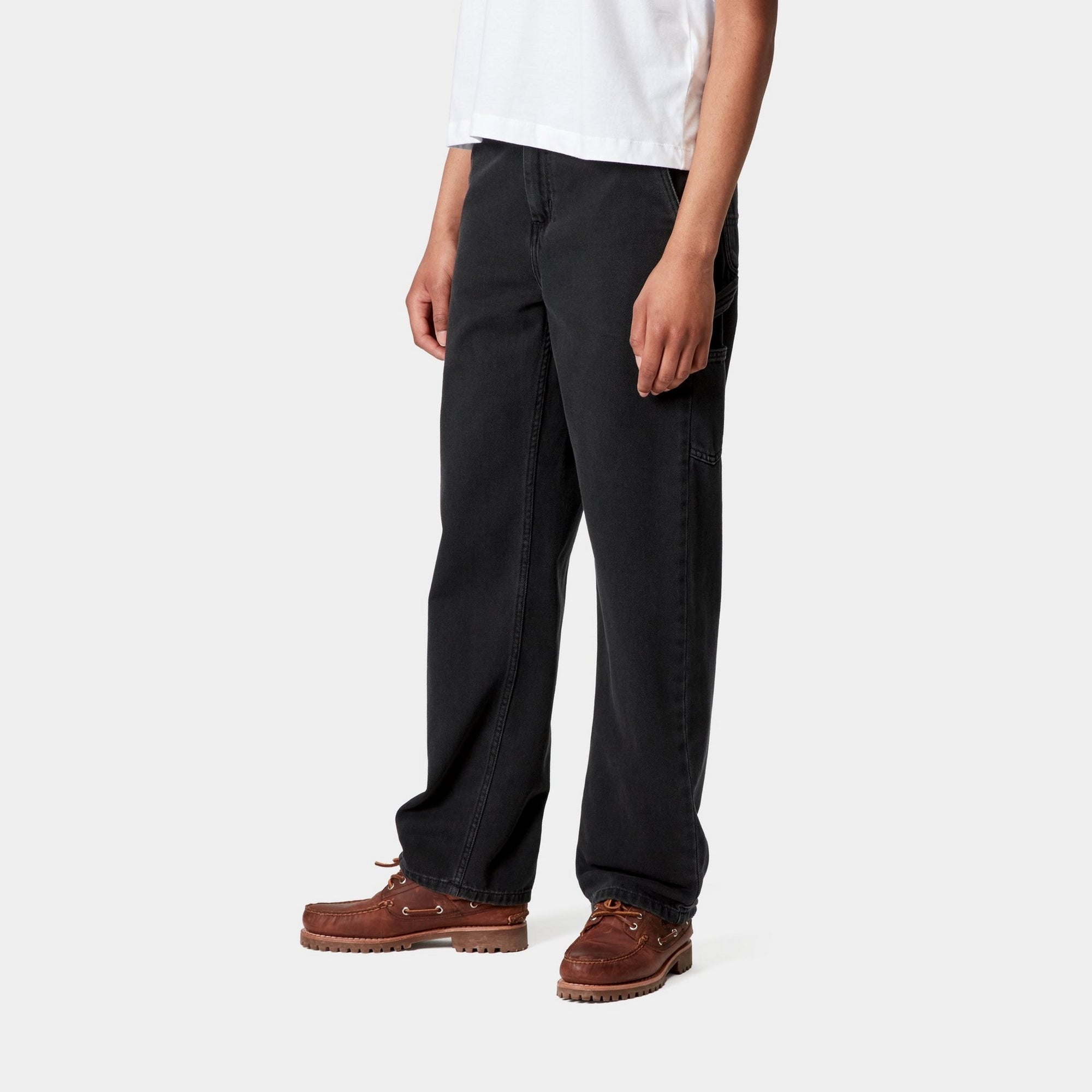 Pierce Pant Straight Denim Jeans | Black Stone Washed for Men & Women | Perfect for Casual Wear & Everyday Outfits