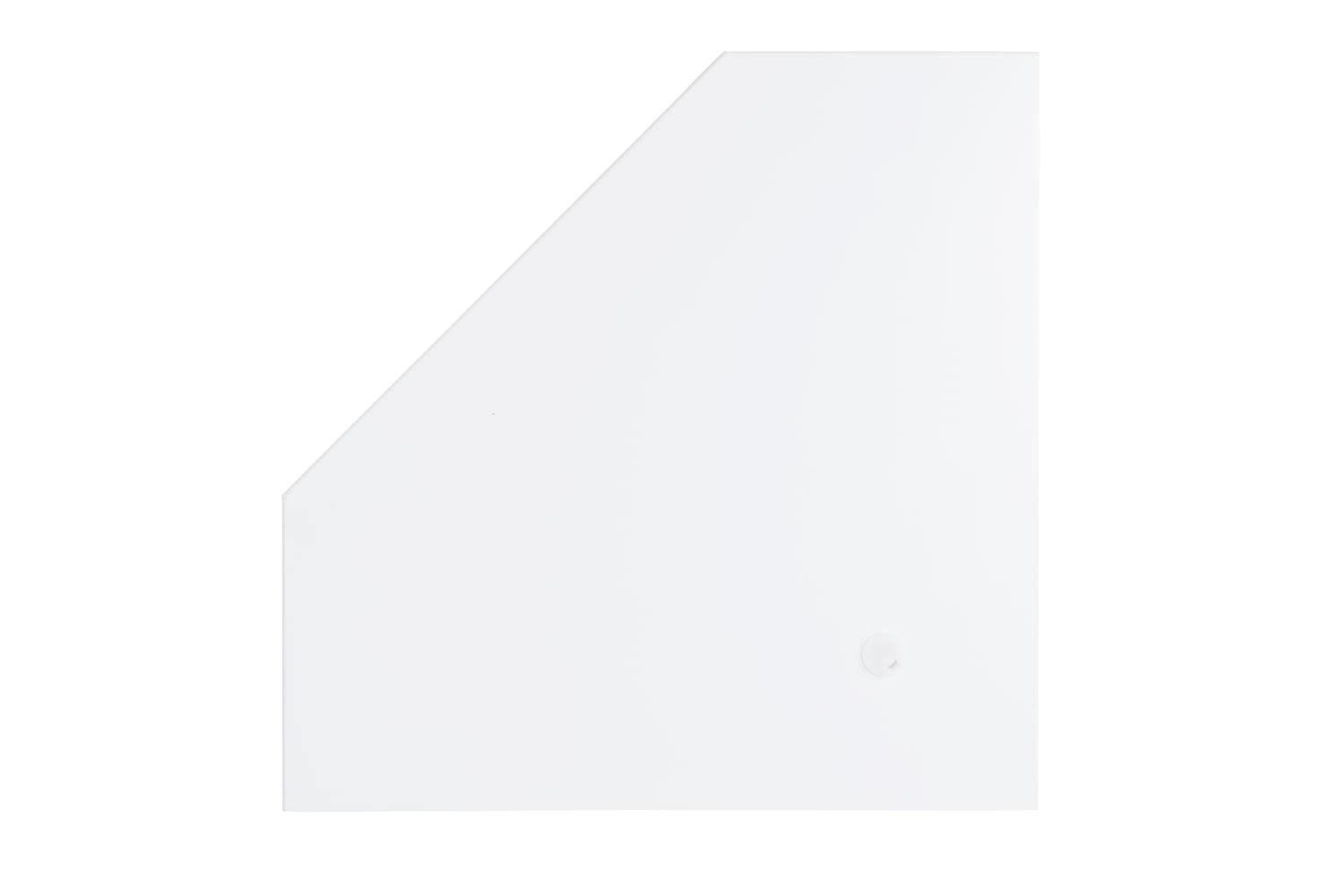Linon White Corner Desk - Compact Home Office & Study Space
