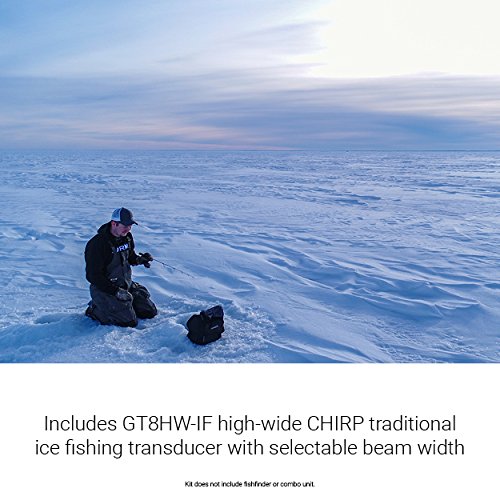 Garmin 010-12462-10 Small Ice Fishing Kit - Portable Fish Finder with Transducer for Winter Ice Angling | Perfect for Ice Fishing, Lake Fishing & Winter Outdoor Adventures