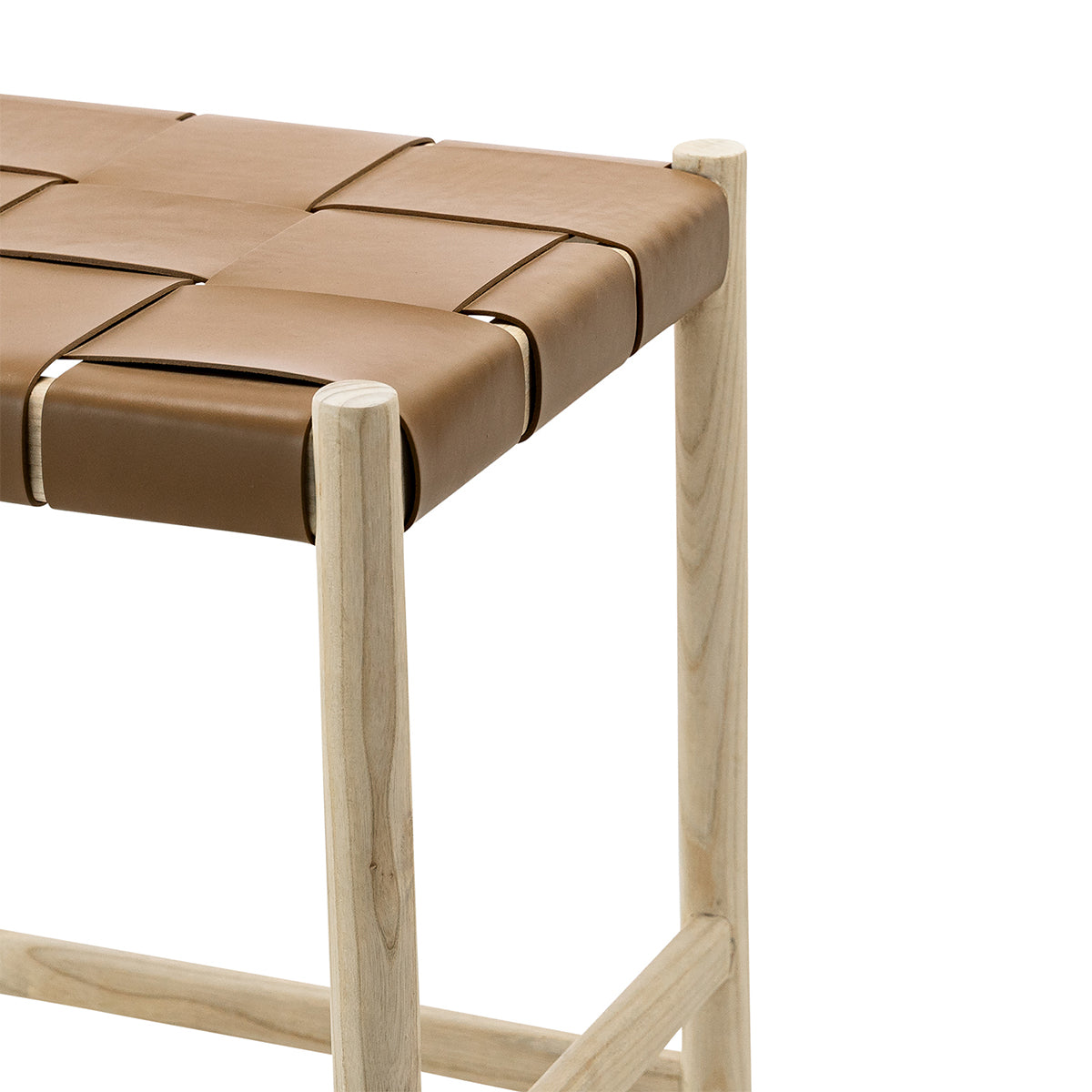 Layne Counter Stool - Modern Kitchen Bar Stools with Metal Frame & Cushioned Seat, 24