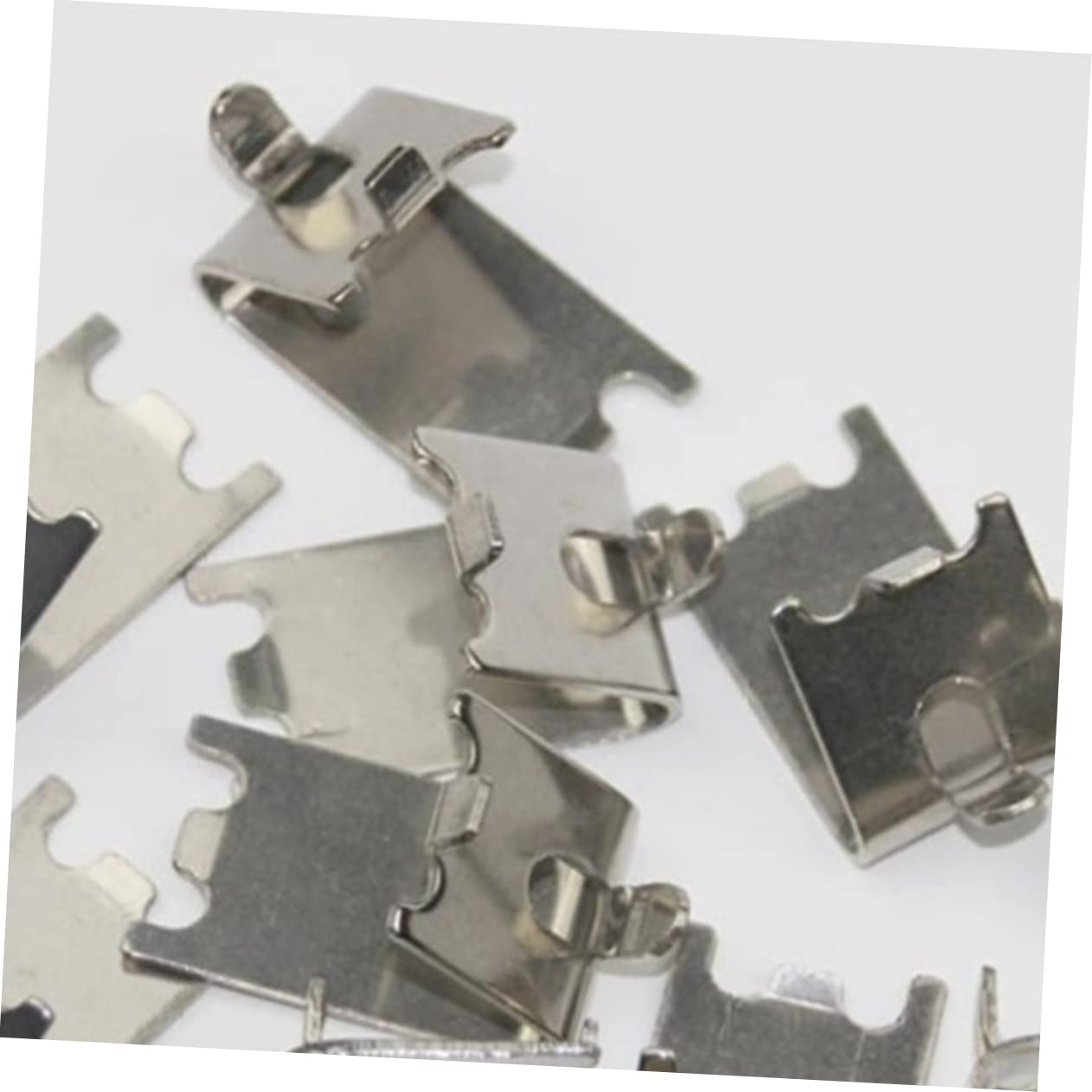 4-Piece Metal Clips for Desk Partition & Acrylic Shelf - Heavy Duty Refrigerator Shelf Brackets & Freezer Buckle Replacement - Perfect for Office Organization & Kitchen Storage Solutions