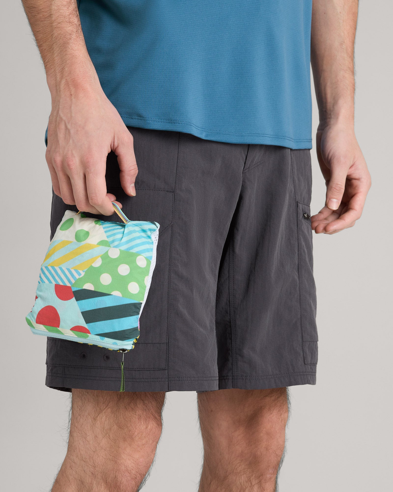 Jason Woodside EVRY Where Men's 7 Shorts - Vibrant Prism Print Swim Trunks for Beach, Pool & Summer Vacation