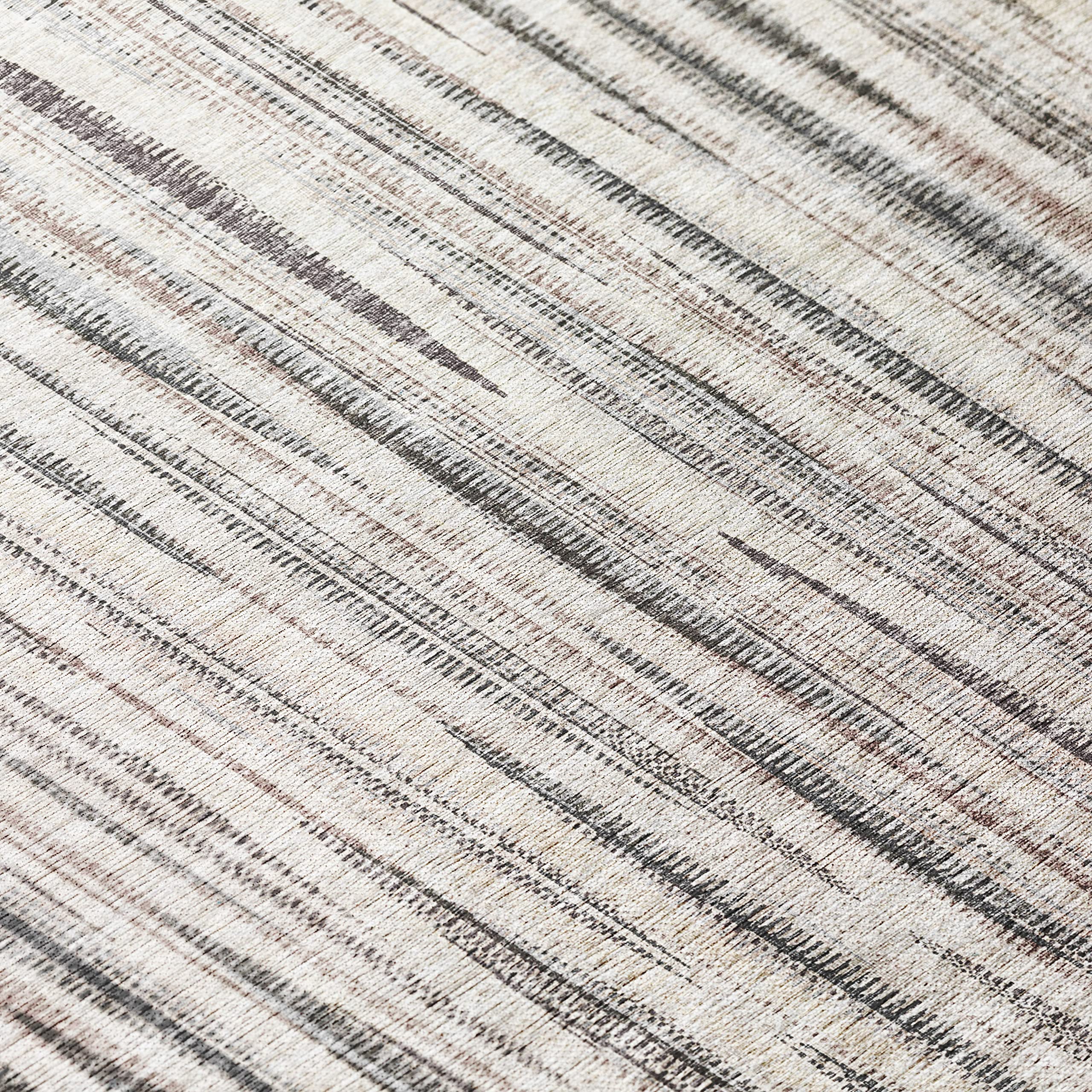 Waverly AWA31 8' x 10' Beige Indoor/Outdoor Area Rug - Stain Resistant, Machine Washable, Non-Shedding - Perfect for Bedroom, Living Room, Dining Room & Kitchen - Durable Floor Covering for Patio, Deck or Sunroom