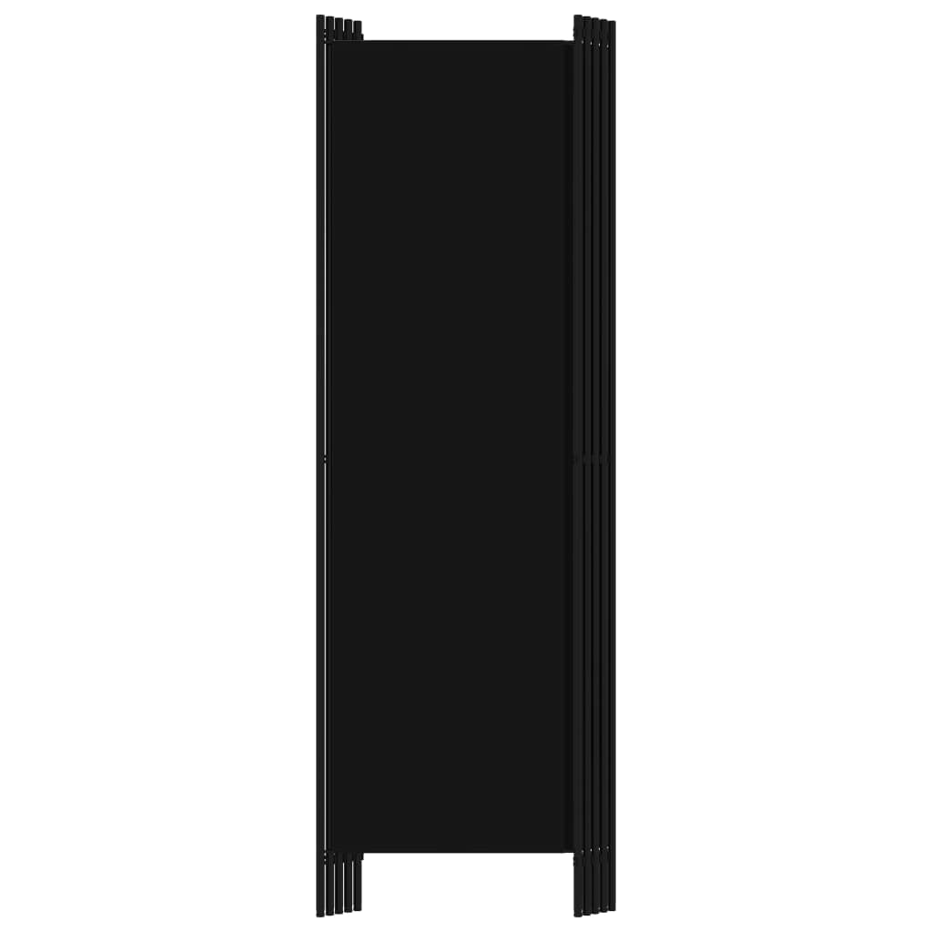 CHARMMA 5-Panel Black Room Divider Screen - 98.4