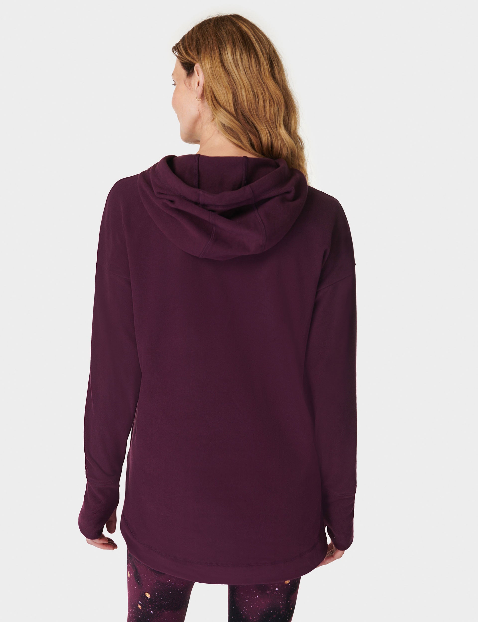 Escape Luxe Fleece Hoodie - Midnight Cherry Purple | Cozy Winter Wear for Outdoor Activities & Casual Fashion