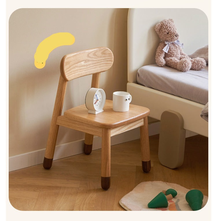 Premium Solid Oak & Beech Wood Kids Small Chair - Durable & Safe for Toddlers - Perfect for Playrooms, Bedrooms & Classrooms