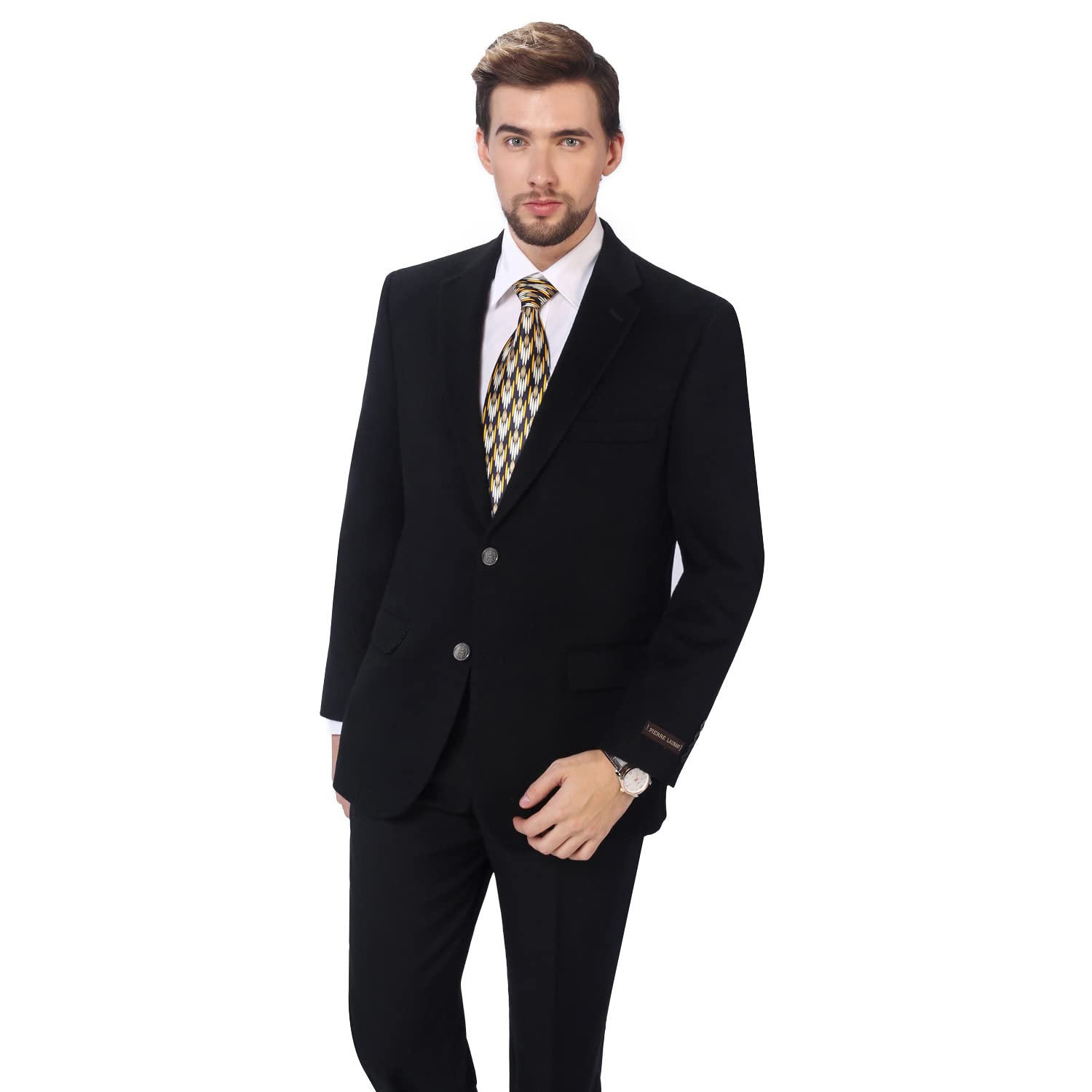 Premium Men's Wool Blend Business Blazer Jacket - Slim Fit Suit Coat for Office, Wedding & Formal Events