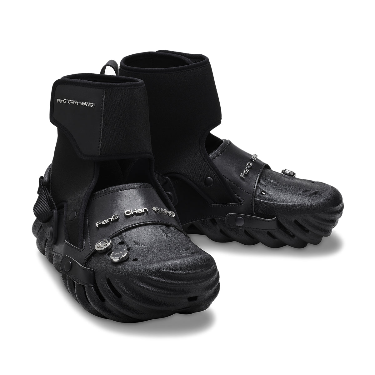 Crocs 2-in-1 Echo Clog - Comfortable Unisex Slip-On Shoes for Men & Women | Perfect for Indoor, Outdoor & Water Activities | Black