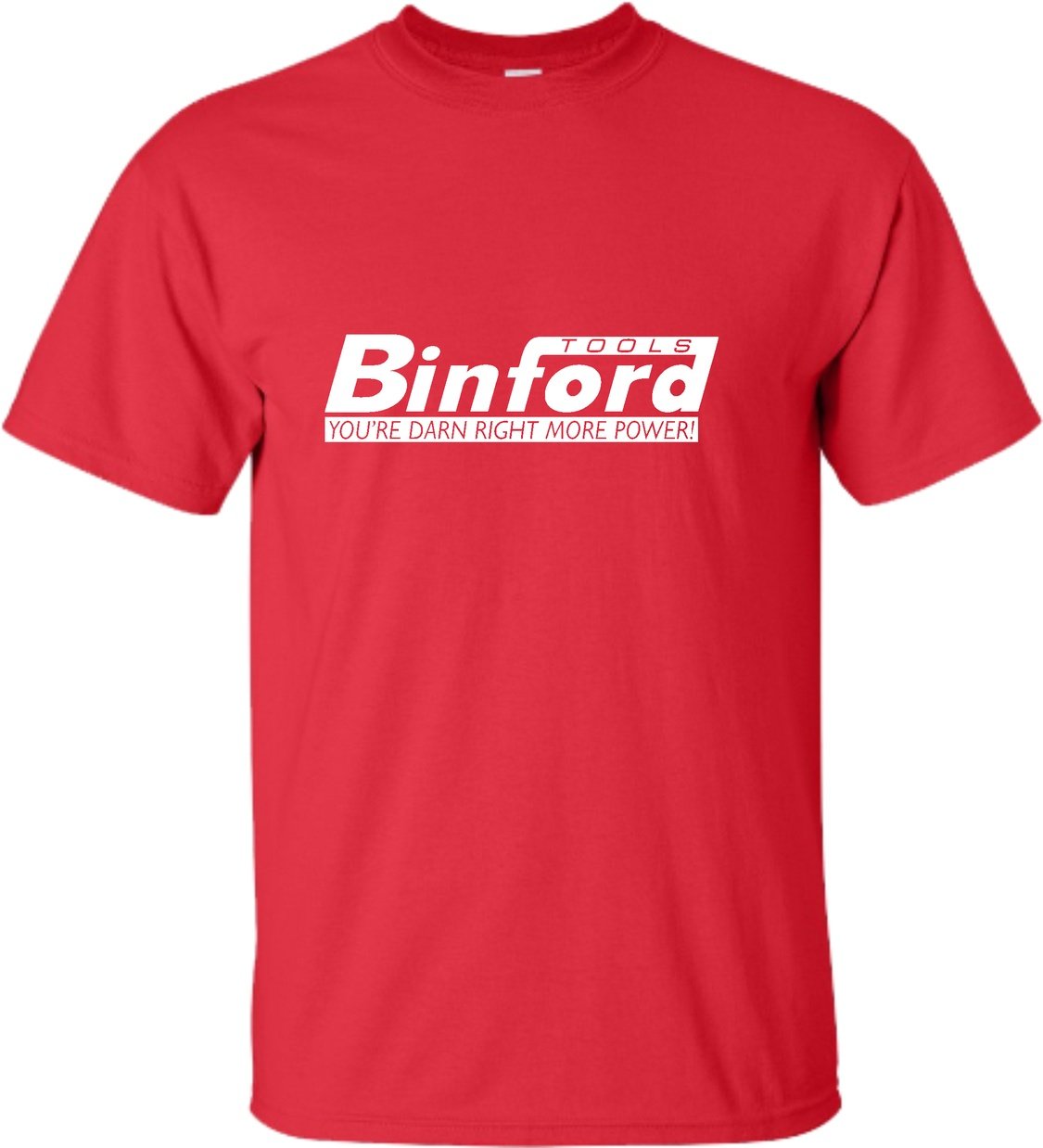 Go All Out Adult Binford Tools Graphic T-Shirt - Funny Construction Worker Tee for Men & Women - Perfect for Job Sites, DIY Projects & Comedy Fans