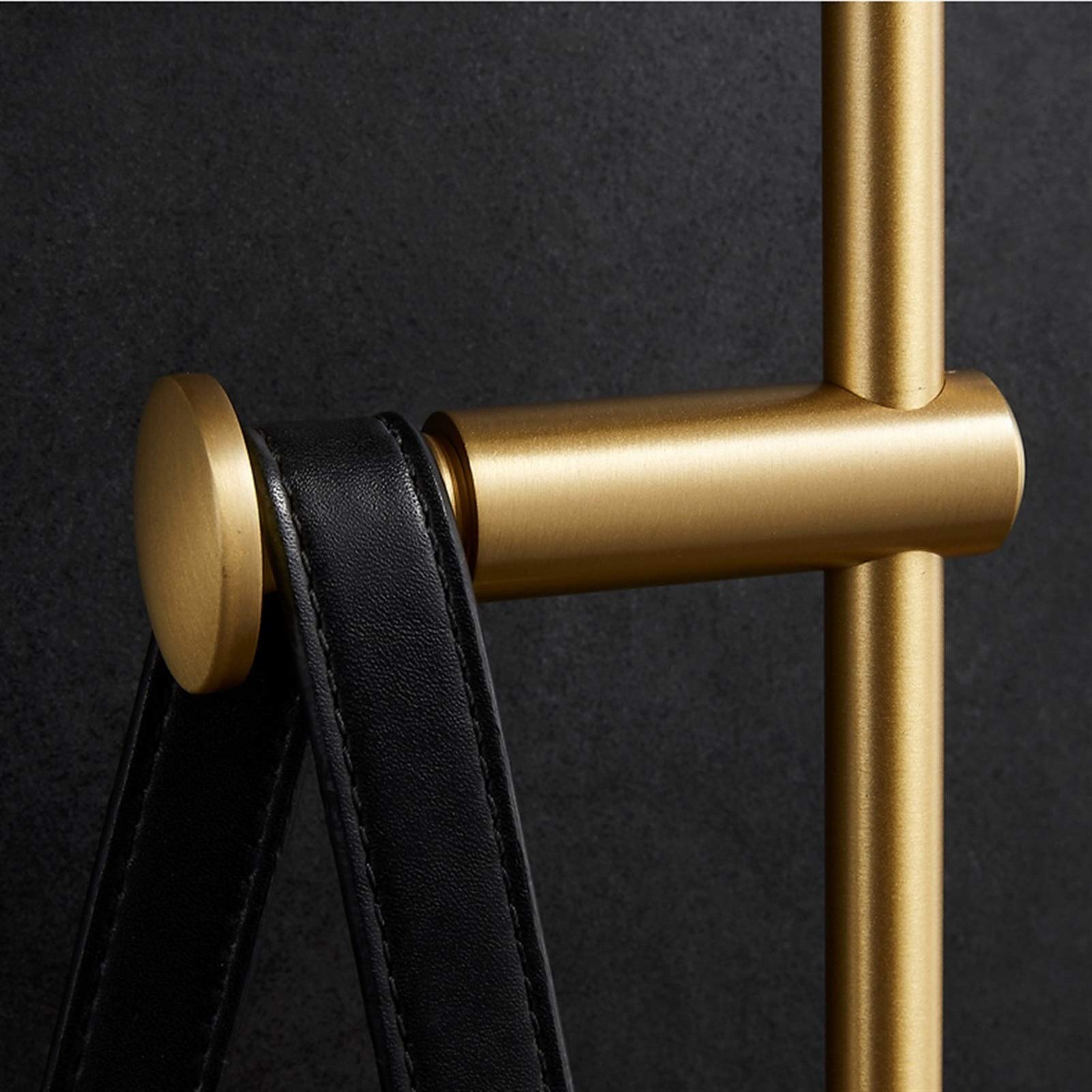Premium Rotatable Brass Coat Rack - Wall Mounted Light Luxury Clothes Hook for Bedroom & Living Room | Space-Saving Entryway Organizer for Hats, Coats & Jackets (Perfect for Small Apartments & Modern Home Decor)