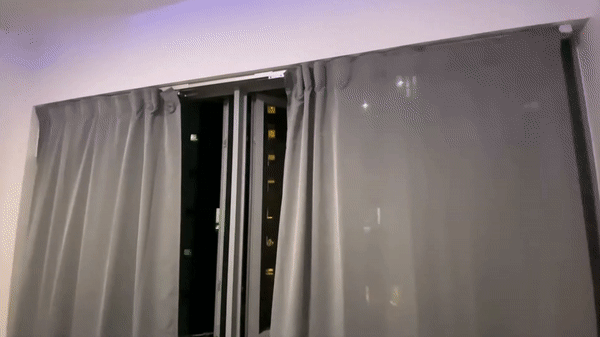 Yeelight Smart Curtain Motor and Track Kit - WiFi/Bluetooth Enabled, Voice Control with Alexa & Google Assistant, Easy Installation for Home Automation | Perfect for Bedroom, Living Room, and Office Window Treatments
