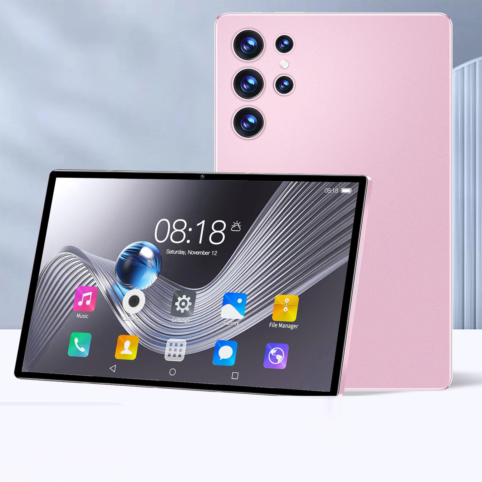 HEEPDD 10.1-inch Tablet PC - 8800mAh Battery, 5G WiFi, Octa-Core Processor, Dual SIM Dual Standby - Pink - Perfect for Business Work & Remote Office
