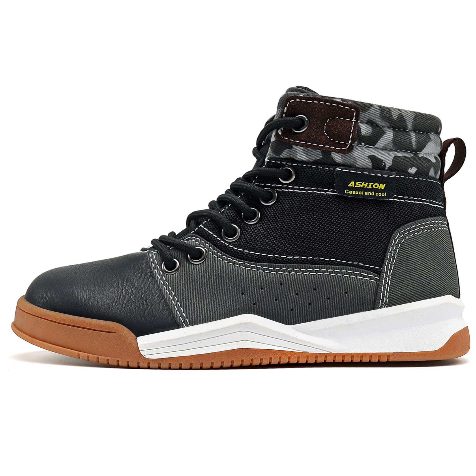 **Kids' Winter Snow Boots - High Top Non-Slip Waterproof Hiking Boots for Boys & Girls - Perfect for Outdoor Adventures, Snow Play & Cold Weather**