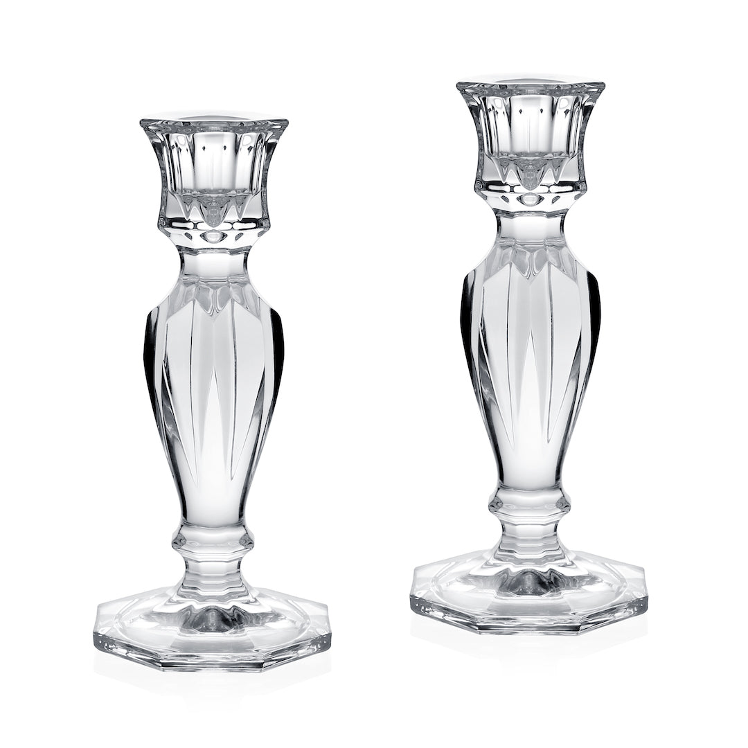 Elegant Mimi Candlesticks Set of 2 - Vintage Style Brass Candle Holders for Wedding Centerpieces, Dining Table Decor & Romantic Home Ambience