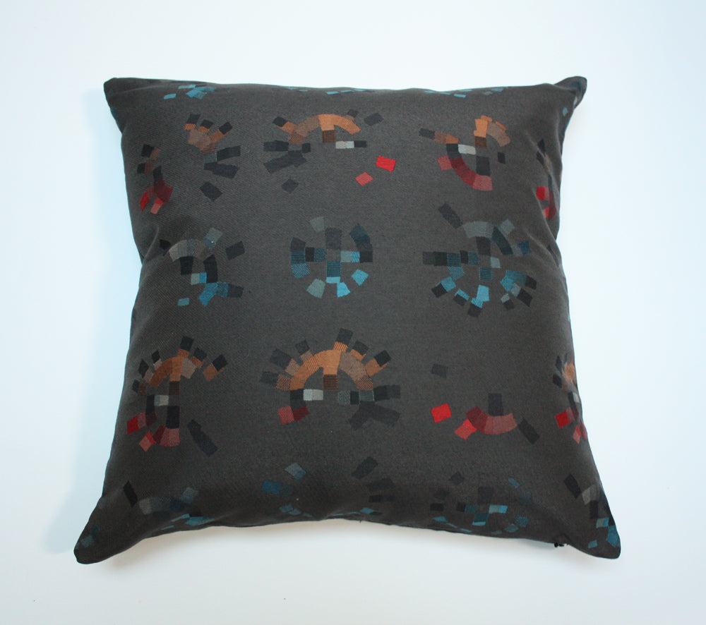 Maharam Carbon Colorwheel Pillow - Modern Decorative Throw Pillow for Sofa, Bed & Living Room - Stylish Home Accent for Interior Design & Cozy Comfort