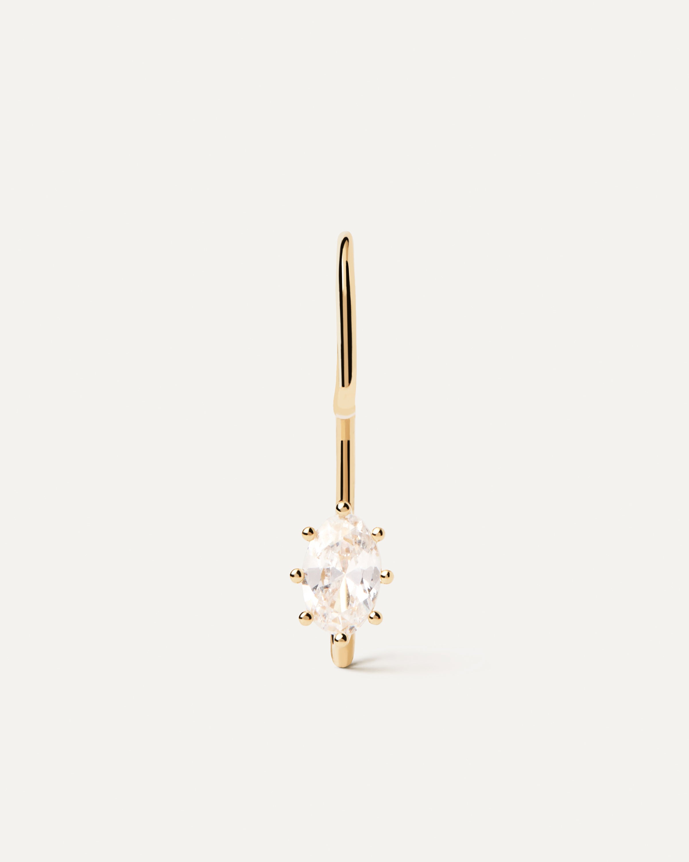 Lila Single Earring for Women - Minimalist Dainty Gold Plated Stud Earrings - Perfect for Everyday Wear, Gifts & Special Occasions