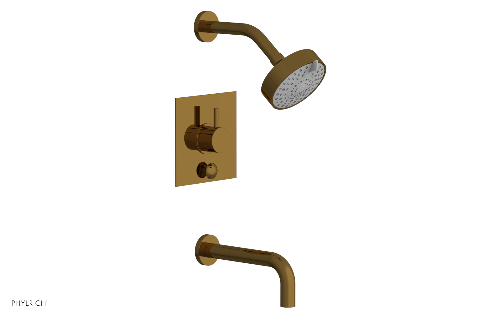 BASIC II Pressure Balance Tub and Shower Faucet Set 230S 29 - Chrome Finish for Bathroom & Shower Installation | Perfect for Modern Home Renovation and Spa-Like Experience