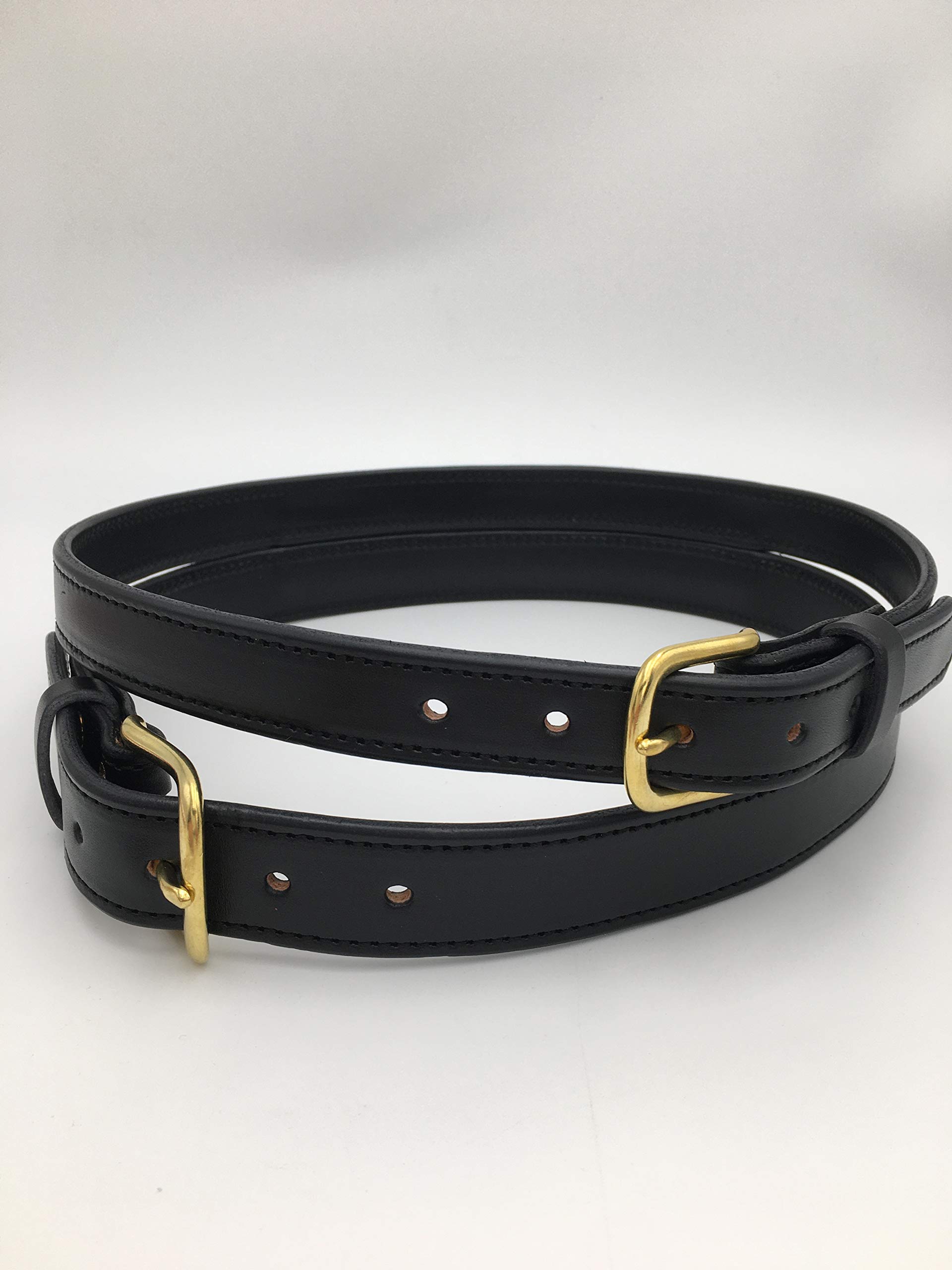 Premium Double Buckle Wrap Waist Leather Belt for Women & Men - Adjustable Fashion Accessory for Jeans, Dresses & Office Wear