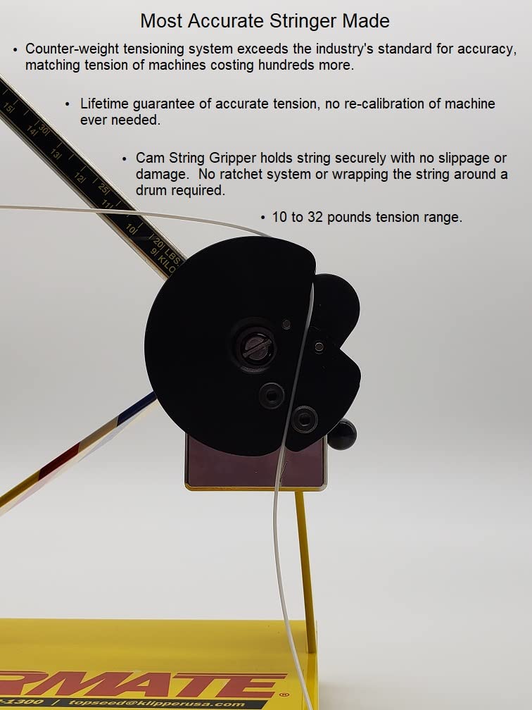 Klippermate Badminton Stringing Machine - Professional Racket Stringer for Tennis & Badminton Players - Perfect for Home & Club Use