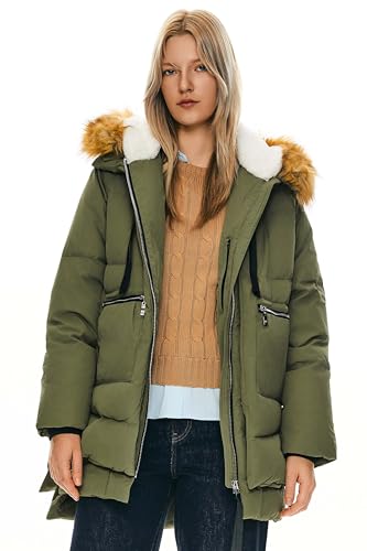 Green+faux Fur Trim