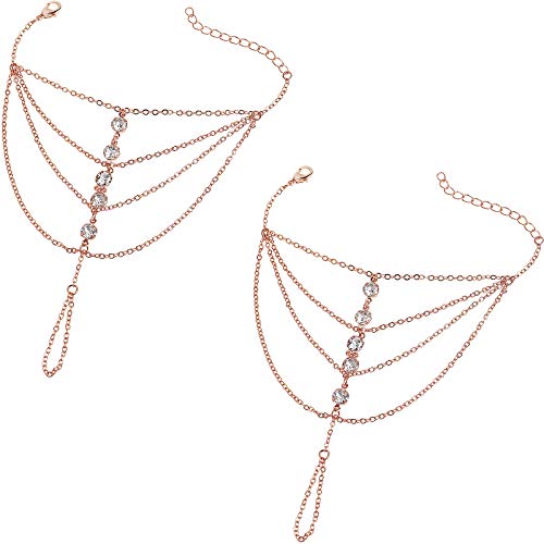 2 Pieces Rose Gold