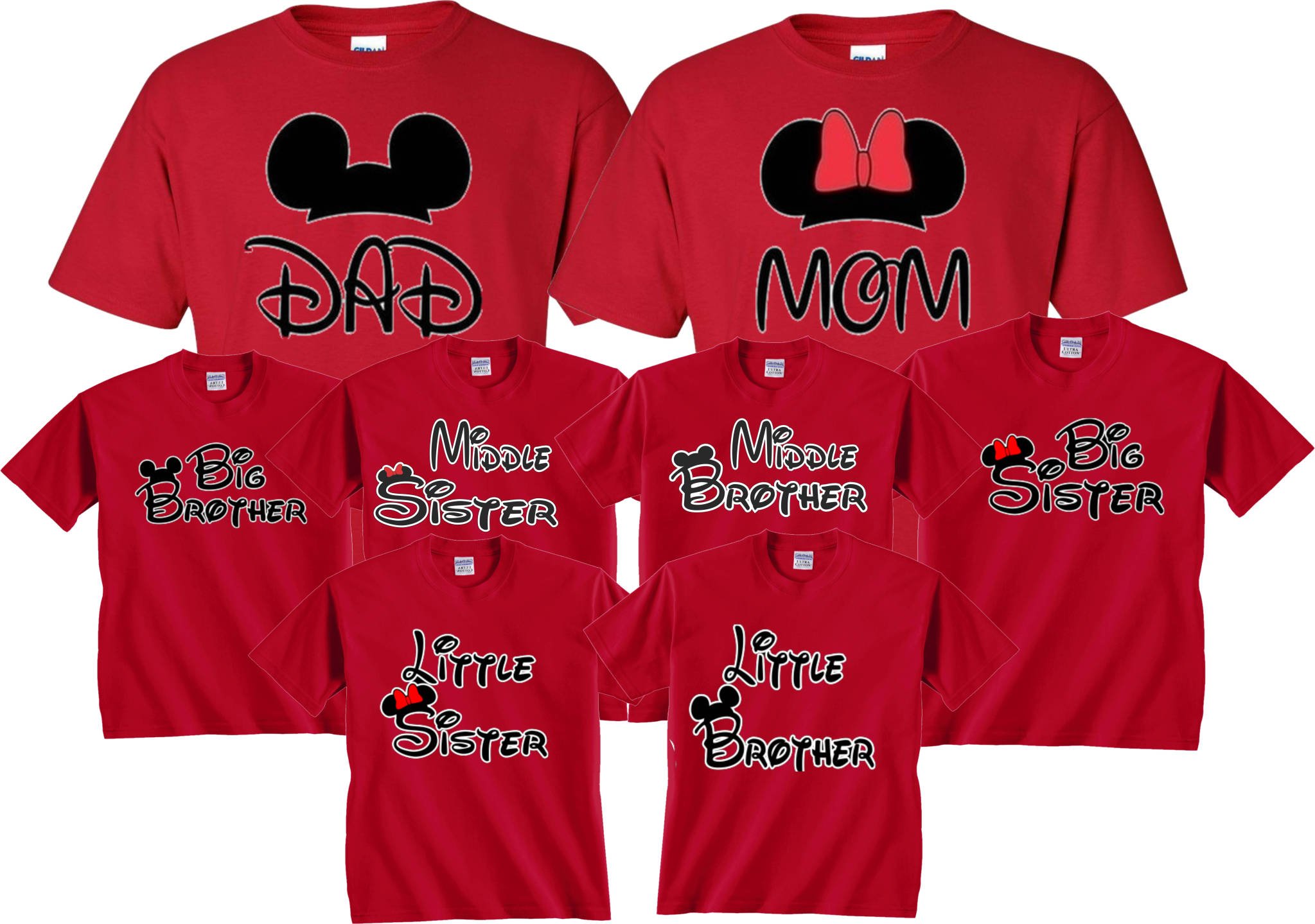 Funny Matching Family T-Shirts for Mom, Dad, Son & Daughter - Big/Little Brother/Sister Sibling Sets (3T Kids, Little Sister) | Perfect for Family Reunions, Vacations & Photo Shoots